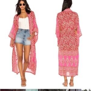 NWT SPELL DESIGNS DELIRIUM MAXI KIMONO ROBE OSFA